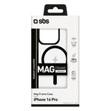 SBS Mag frame custodia per cellulare 16 cm 6.3 pollici Cover Nero Trasparente