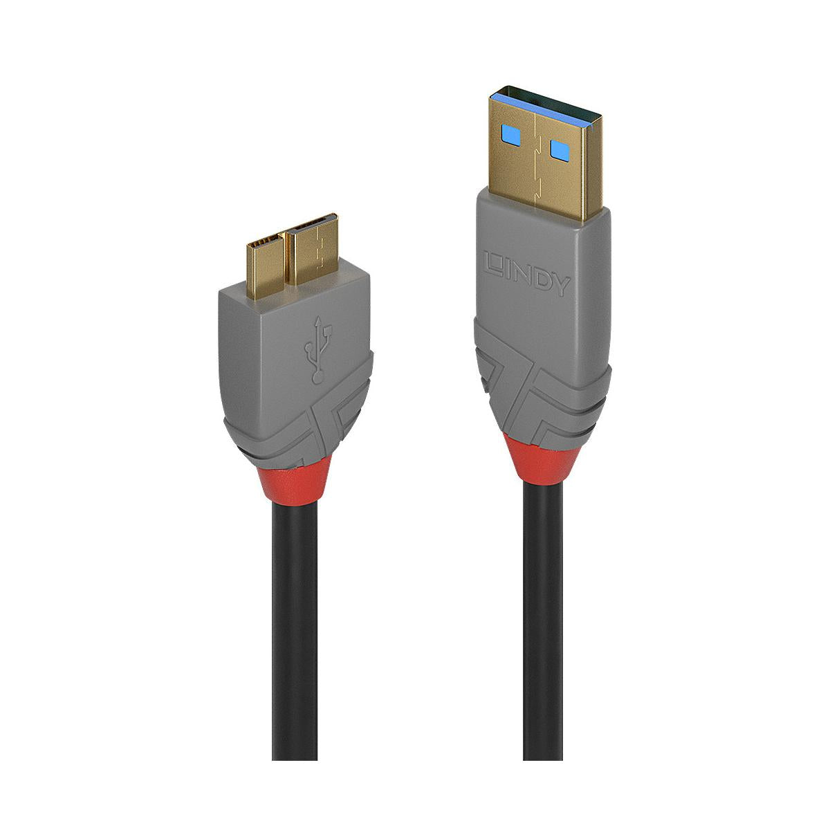 Lindy 36766 cavo USB USB 3.2 Gen 1 (3.1 Gen 1) 1 m USB A Micro-USB B Nero
