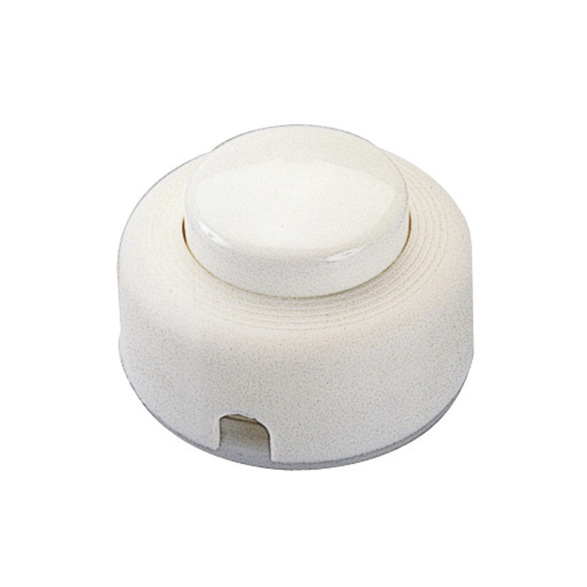 Poly Pool Interruttore Unipolare a Pulsante 2A 250V Bianco (Confezione da 2 Pezzi)