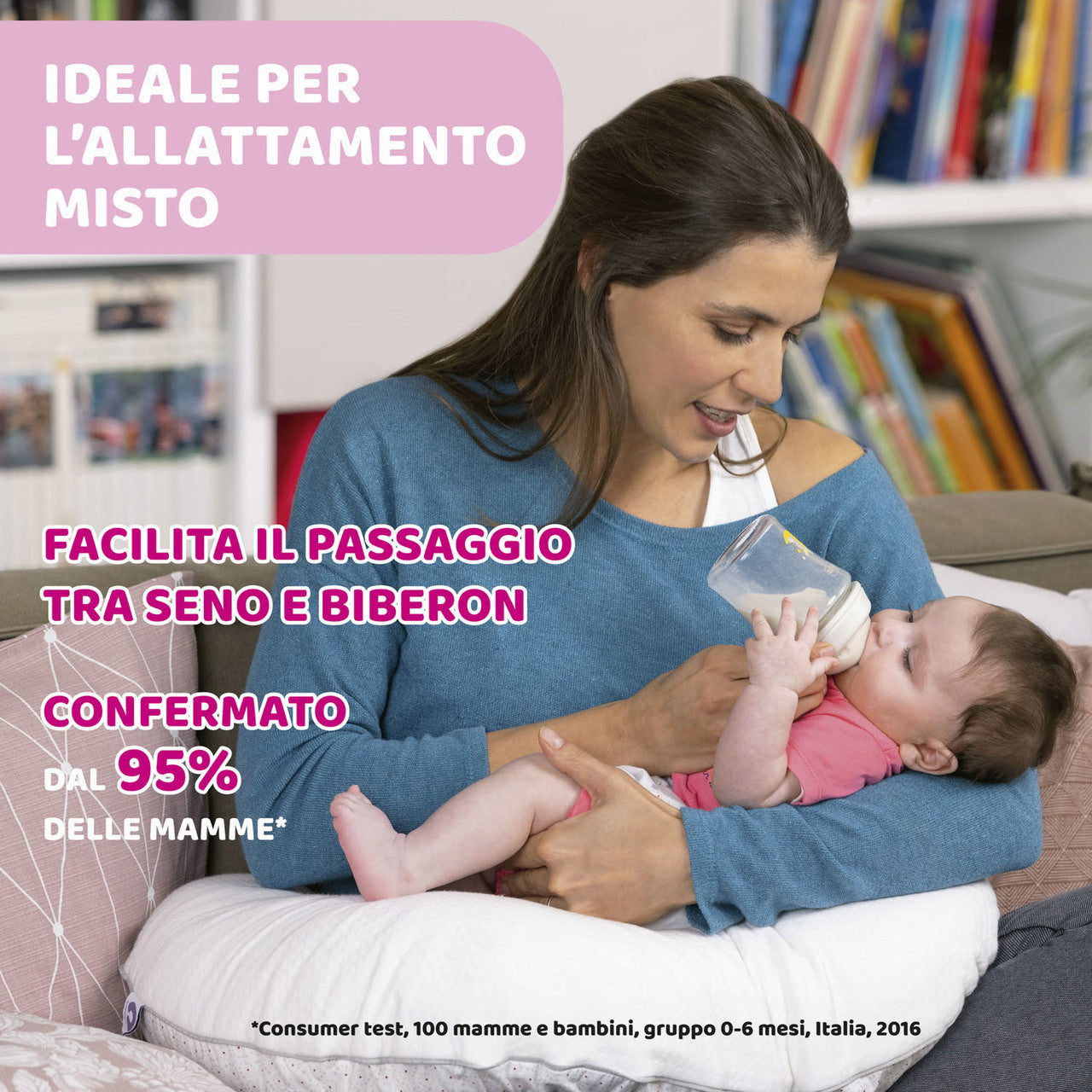 Chicco Natural Feeling biberon 330 ml Grigio