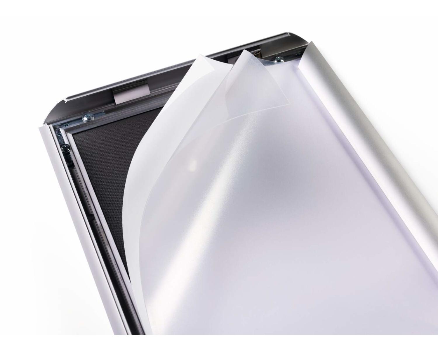 Durable 479923 stand informativo e supporto per brochure A3 Alluminio, Plastica, Acciaio Argento