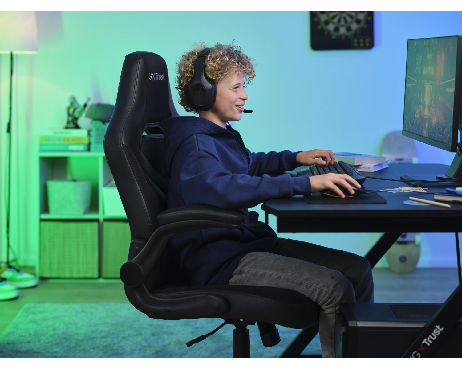 Trust GXT 703 RIYE Sedia per gaming universale Nero