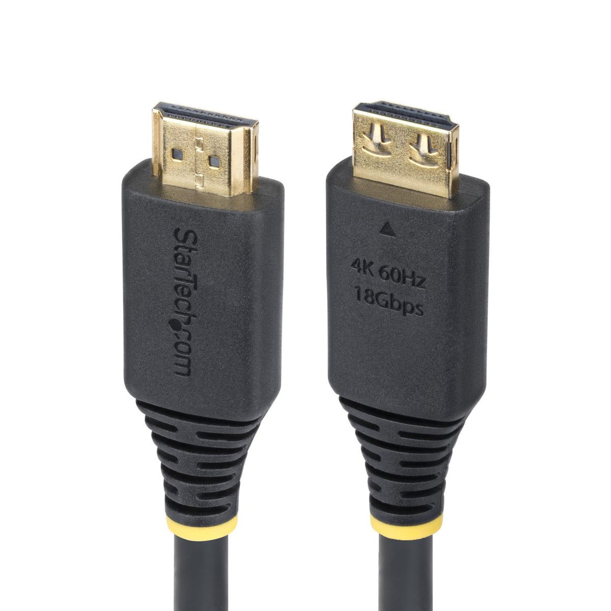 StarTech.com Cavo HDMI ad alta velocità da 2 m con connettori a presa salda, 4K 60 Hz/1440p 144 Hz, HDR10/HDCP 2.2/ARC, 18 Gbps, cavo HDMI UHD per TV/monitor/display, rivestimento in TPE