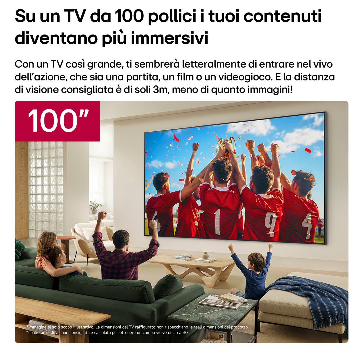 LG QNED evo AI MiniLED 100 pollici Serie QNED87B 100QNED87B6, 4K, Dolby Vision, Processore α8 Gen3, VRR 144Hz, SMART TV 2026