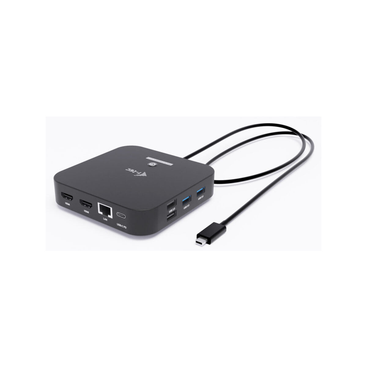 i-tec USB-C Dual HDMI Docking Station with Power Delivery 100 W Universal Charger 100W