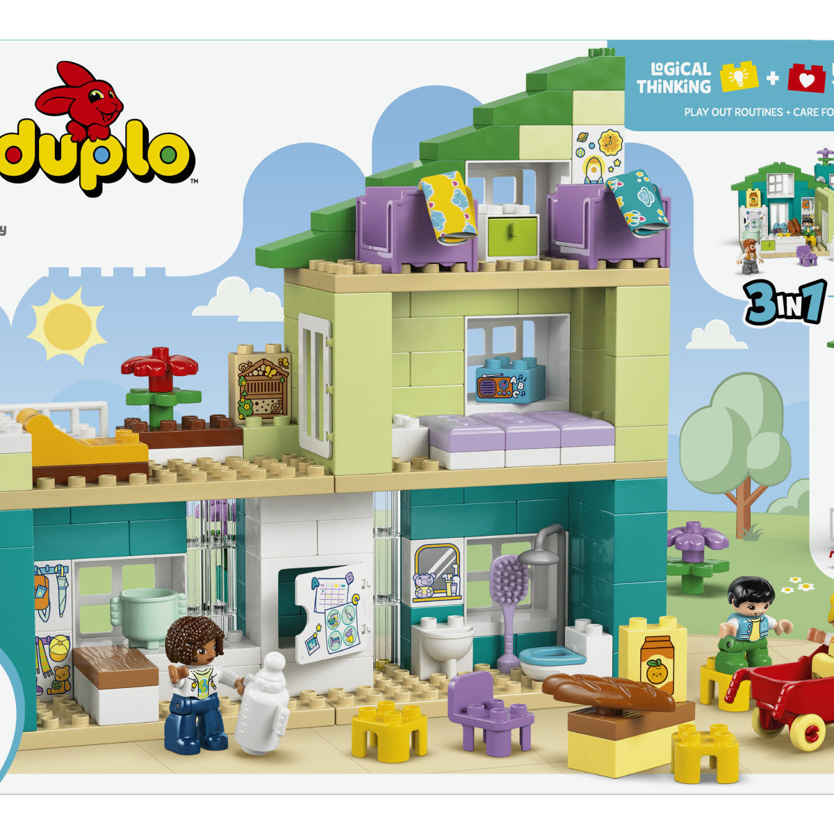 LEGO DUPLO Town Casa Familiare Moderna 3 in 1 Con Personaggi 10470 - 166 Pezzi