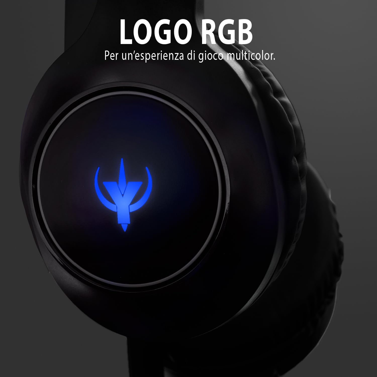 Spyco Słuchawki Gamingowe Impulse HE-121 Przetwornik 50 Mm Mikrofon Dookólny Logo RGB Kompatybilne PC Mac Xbox One PS4 Nintendo Switch Czarne