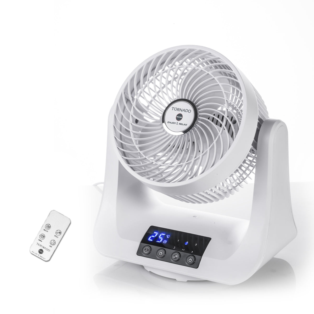Macom Tornado Ventilatore Doppia Oscillazione Bianco