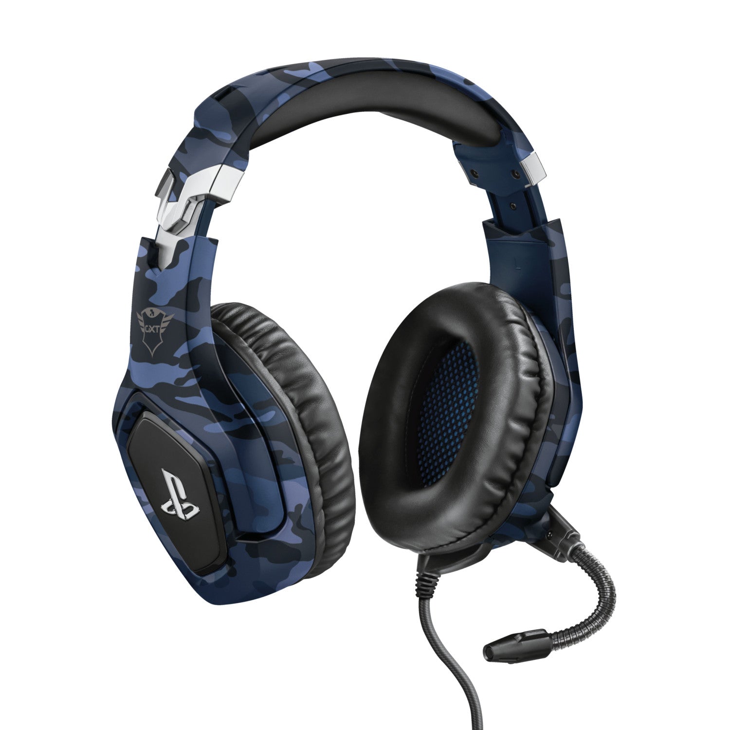 Trust GXT 488 Forze PS4 Auricolare Cablato A Padiglione Giocare Nero Blu
