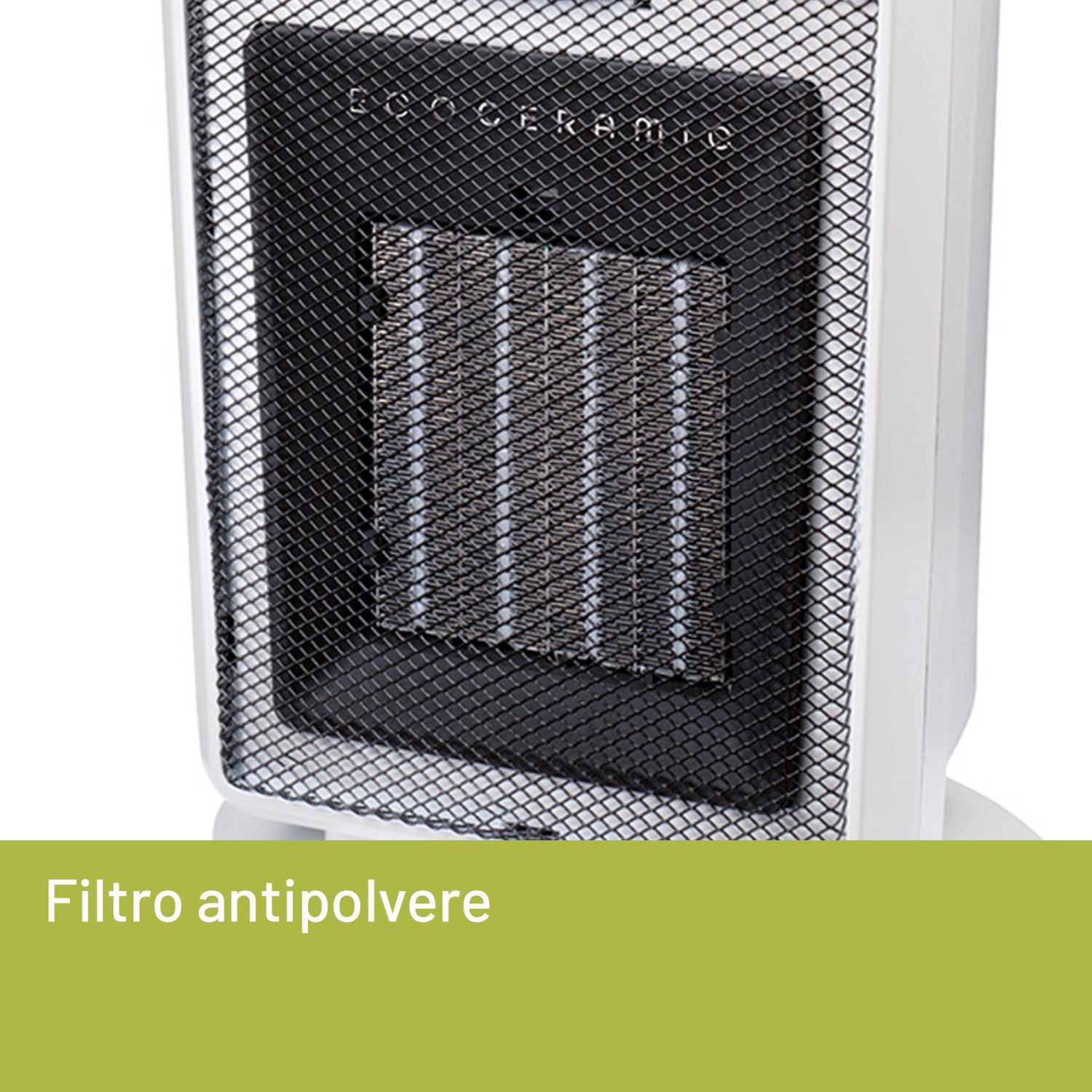 Imetec Compact Interno Nero, Bianco 2000 W Riscaldatore ambiente elettrico con ventilatore