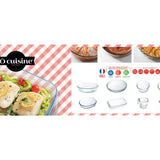 Ôcuisine Stampo Per Dolci Rotondo Ondulato In Vetro Borosilicato 26 Cm 2,1 L