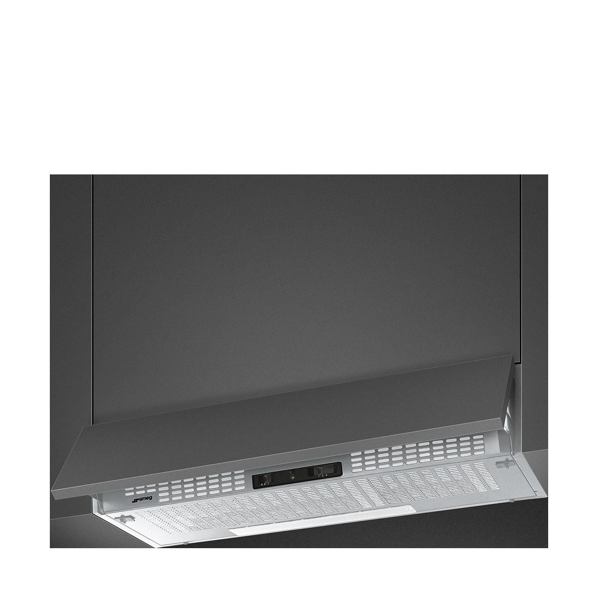 Cappa Aspirante Smeg KSEIR92SE2 Semincassato Sottopensile a Scomparsa Silver da 90 cm