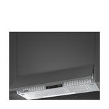 Cappa Aspirante Smeg KSEIR92SE2 Semincassato Sottopensile a Scomparsa Silver da 90 cm