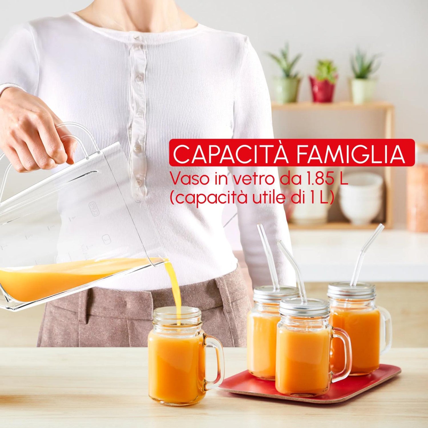 Moulinex Blendforce Essential , Frullatore, 450 W, Risultati Omogenei, LM410B
