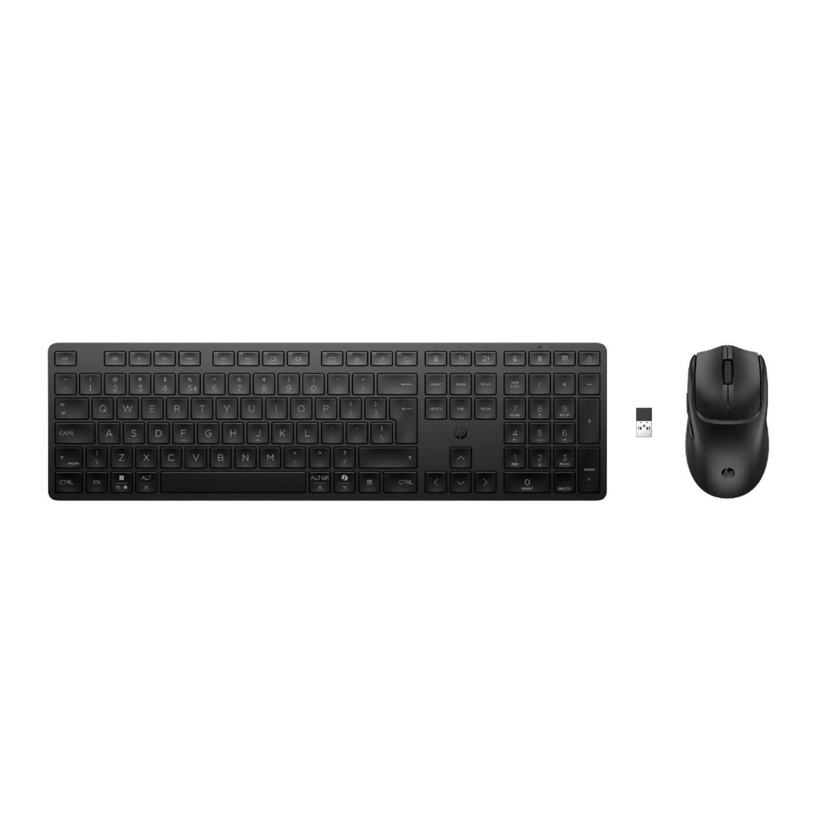HP Kit Tastiera E Mouse 490C Multi-Dispositivo Dual-Mode Wireless Bluetooth Nero Layout Italiano