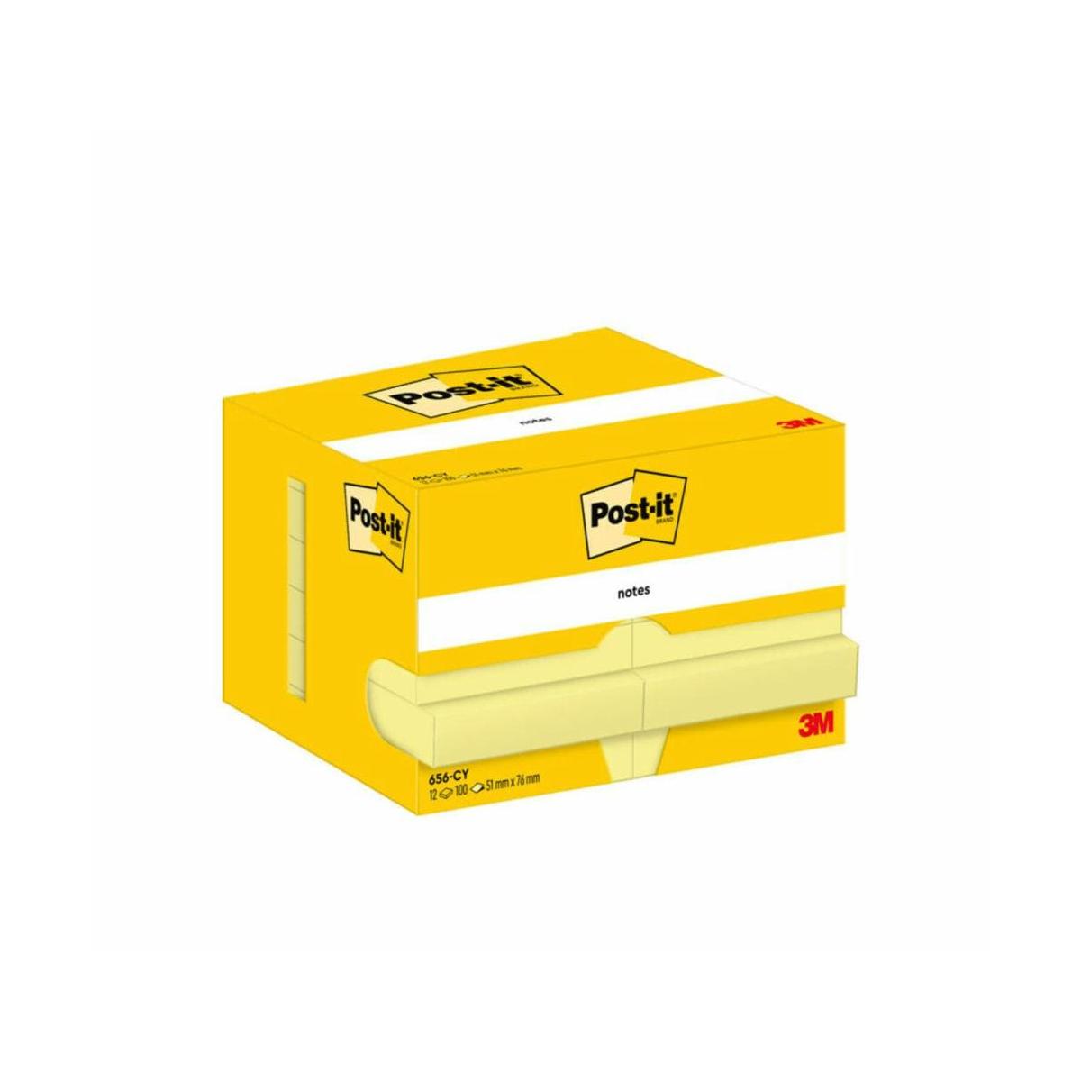 Post-It 7100290170 pouch autoadesiva Rettangolo Giallo 100 fogli Autoadesivo
