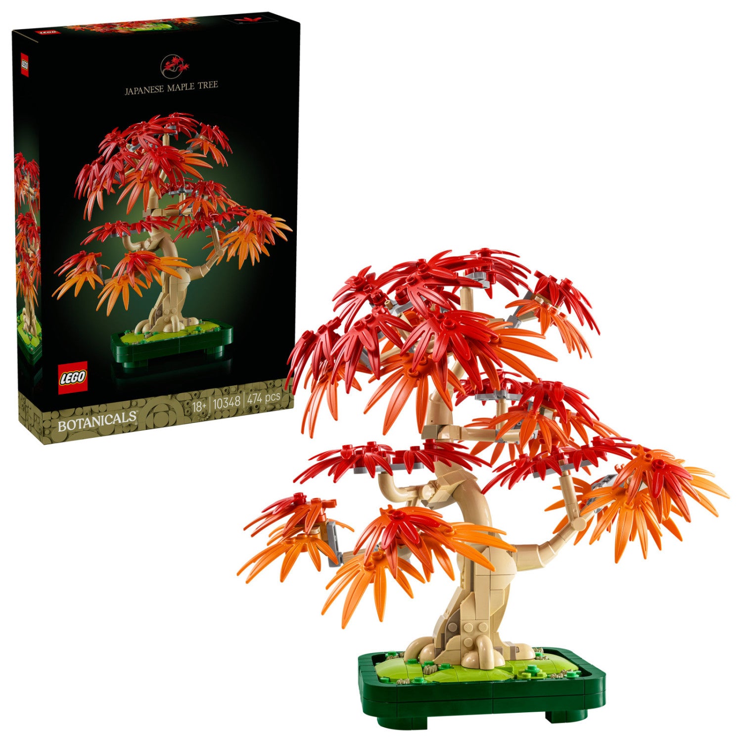 LEGO 10348 Icons Botanicals Bonsai Acero Rosso Giapponese 474 Pezzi 18