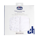 Chicco Set Lenzuola In Cotone Per Next2Me Forever 2 Pz E Federa - Cloud