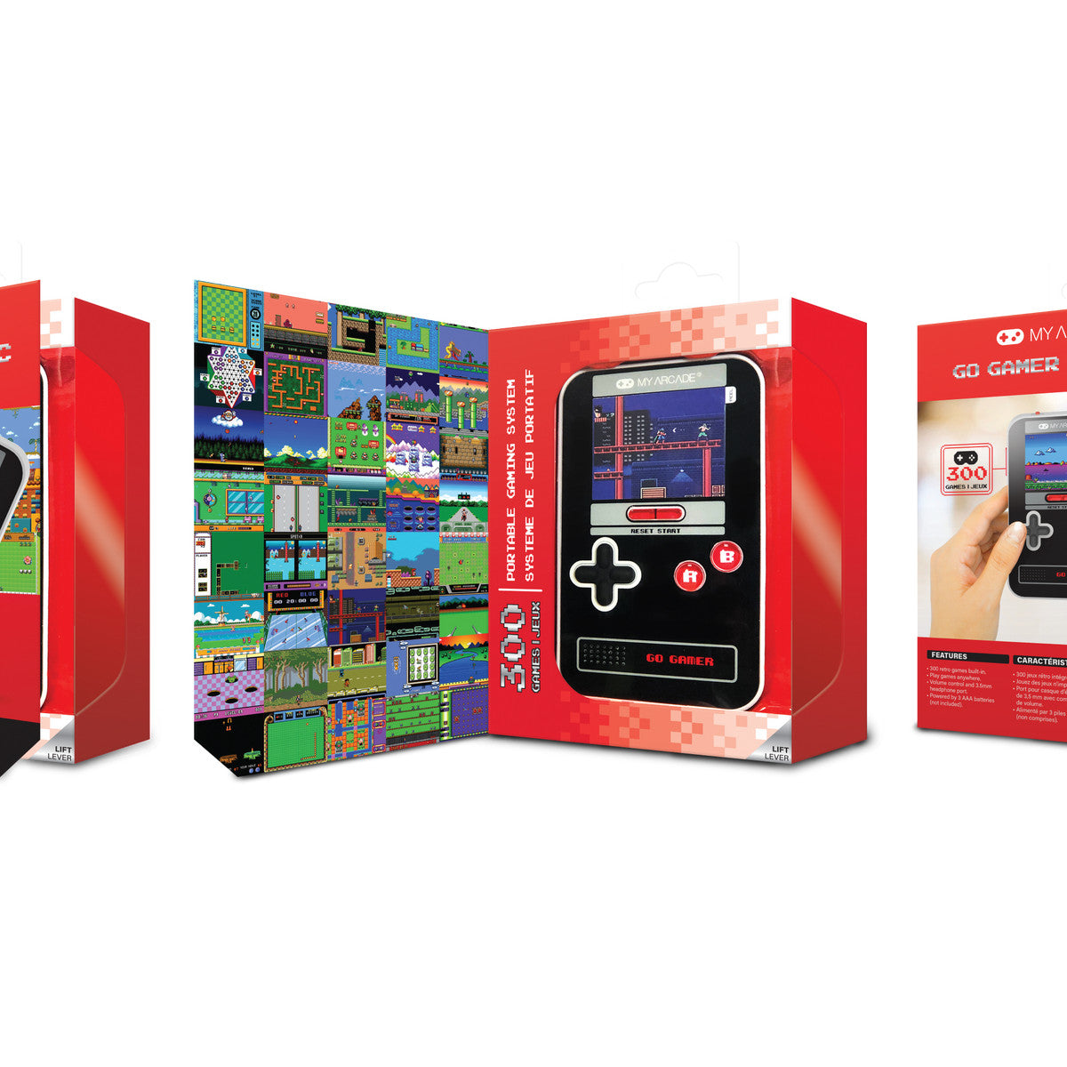 My Arcade Go Gamer Classic console da gioco portatile 6,35 cm (2.5 pollici) Nero, Rosso