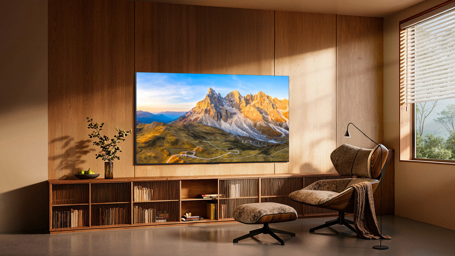 TCL C8L TV 55C8L SQD Mini LED da 55", 4K HDR, 3000 nit, 1.008 zone di dimming, Google TV, 144Hz, Dolby Vision Atmos, Audio Bang Olufsen