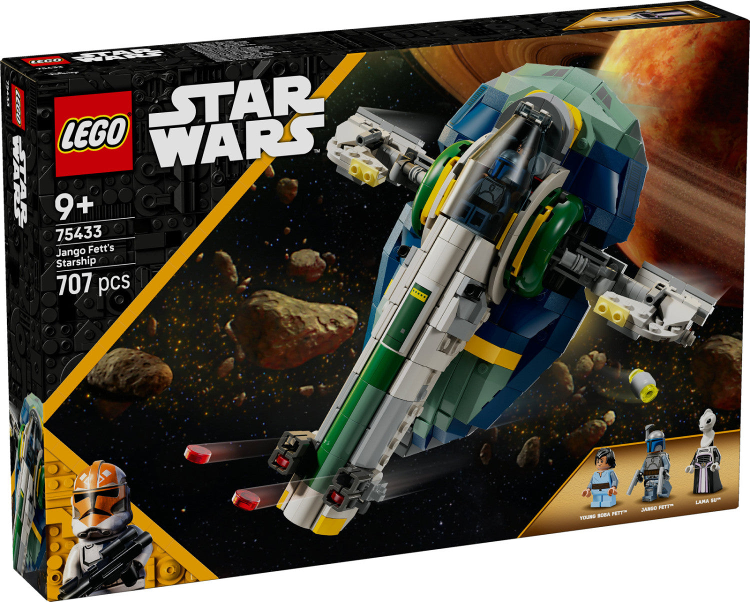 LEGO Star Wars Astronave di Jango Fett Set 75433 707 Pezzi 9 Anni