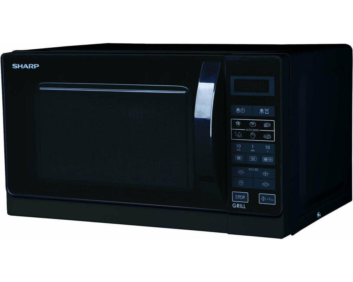 Sharp R-742BKW forno a microonde Superficie piana Microonde con grill 25 L 900 W Nero