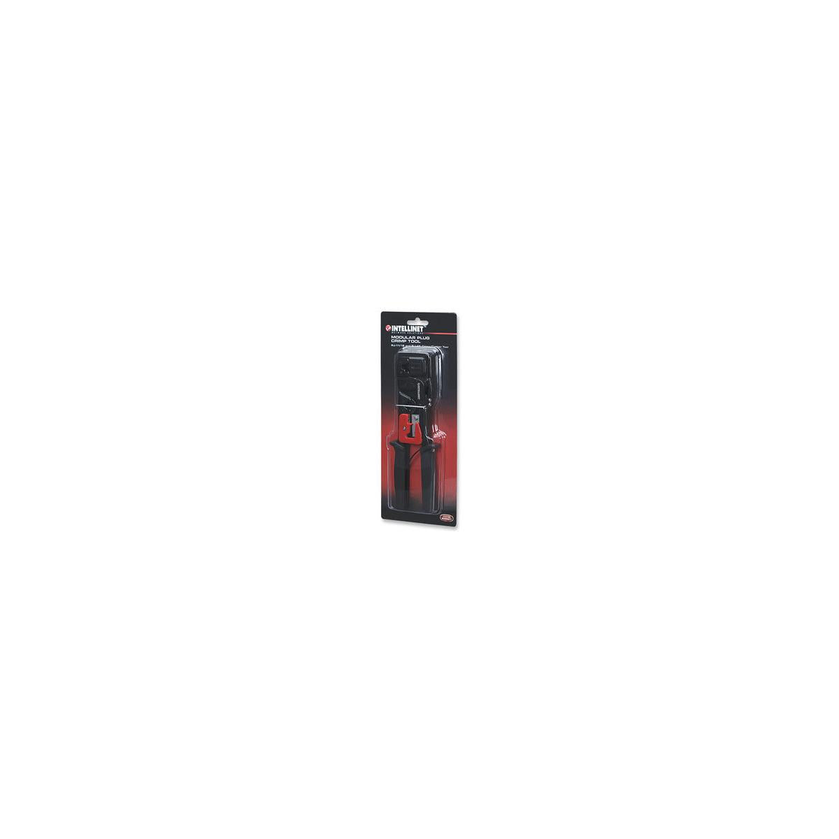 Intellinet 210836 Pinza crimpatrice Nero Rosso