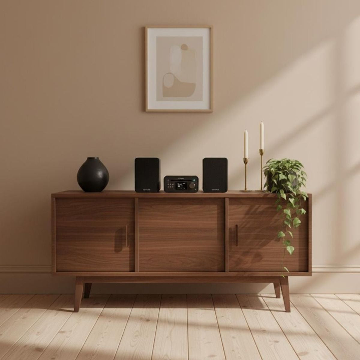 Pure Classic Stereo Mini Microsistema audio per la casa 20 W Nero