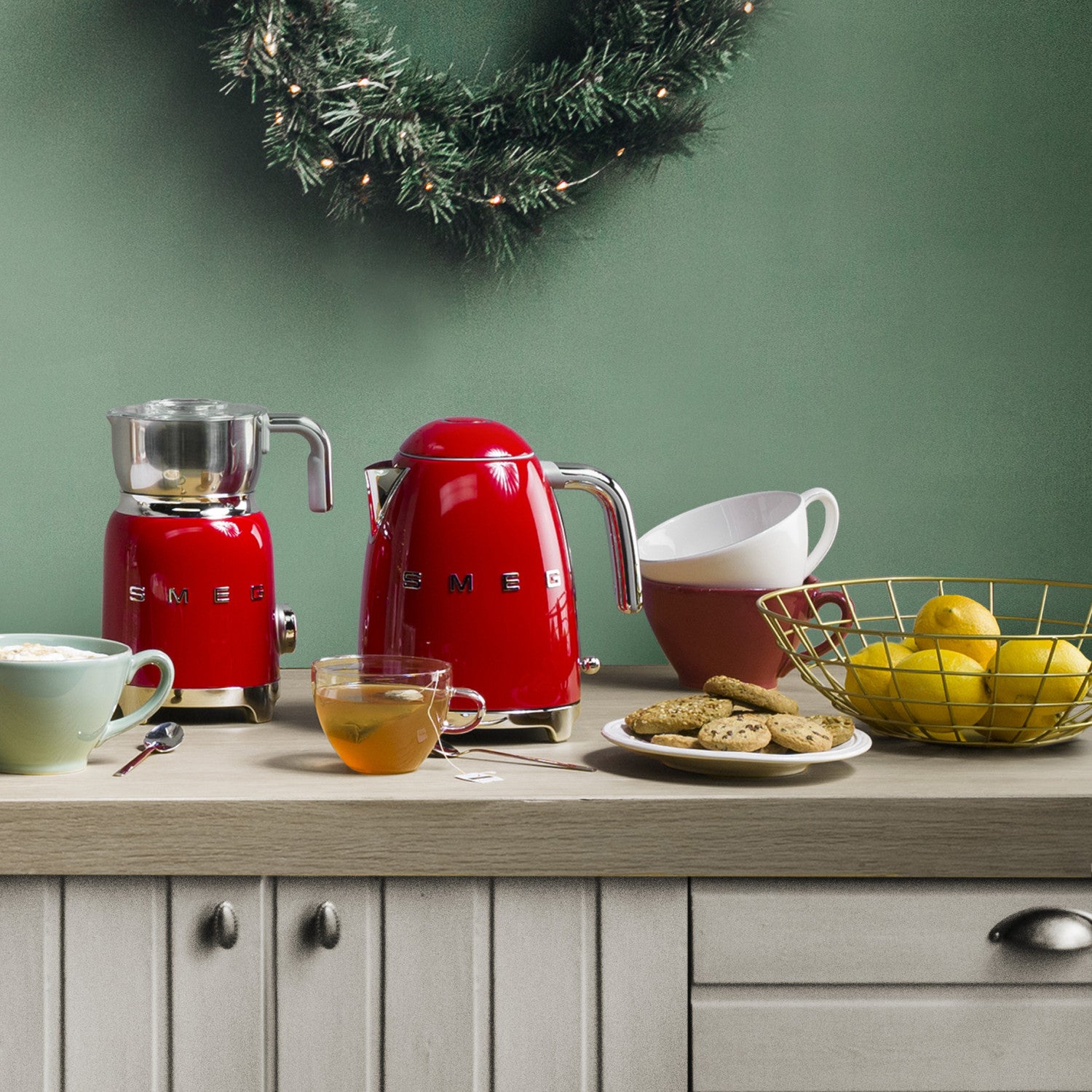 Smeg Bollitore Standard 50's Style pollici Rosso LUCIDO pollici KLF03RDEU
