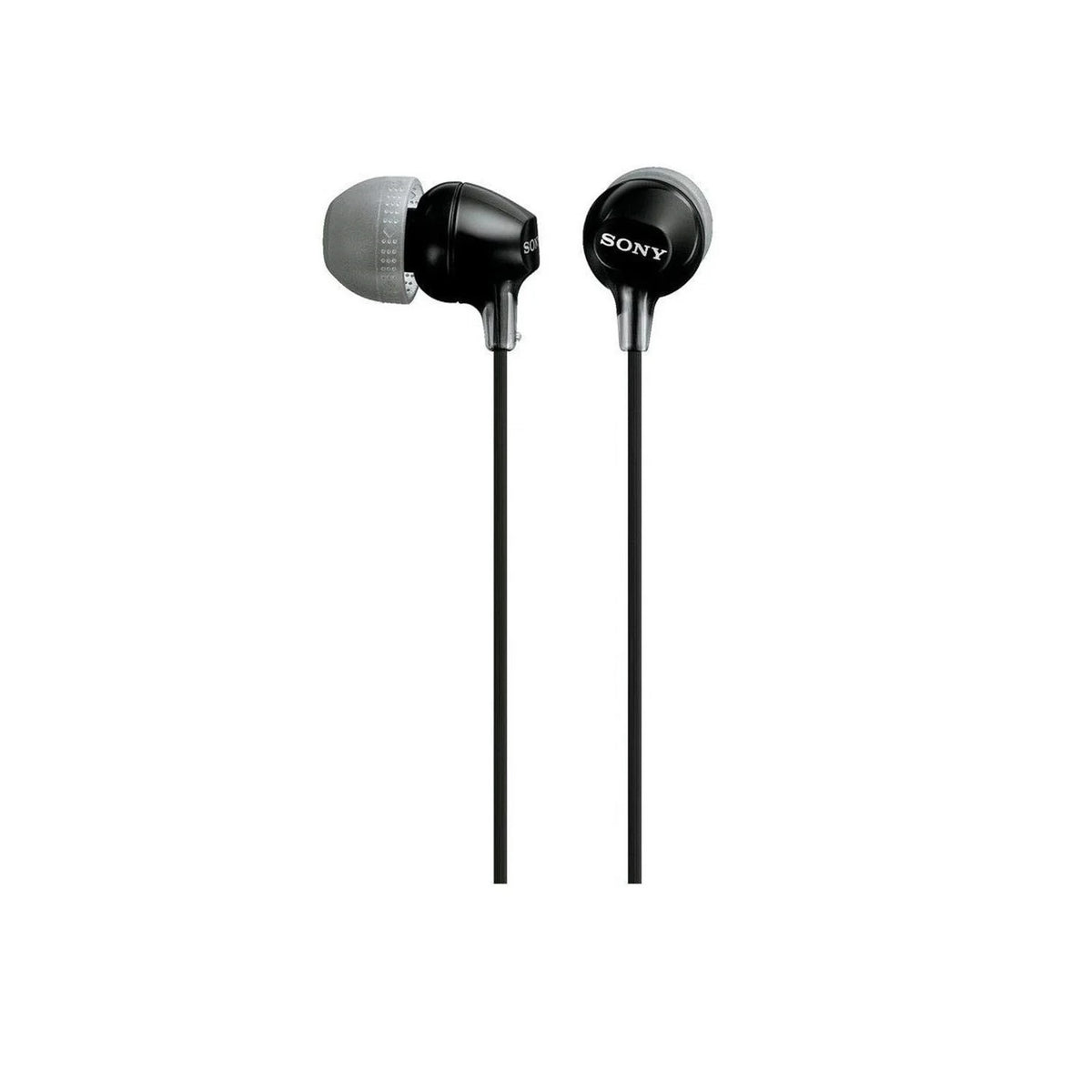 Sony MDREX15LPB Cuffie In-Ear, Auricolari in Silicone, Nero