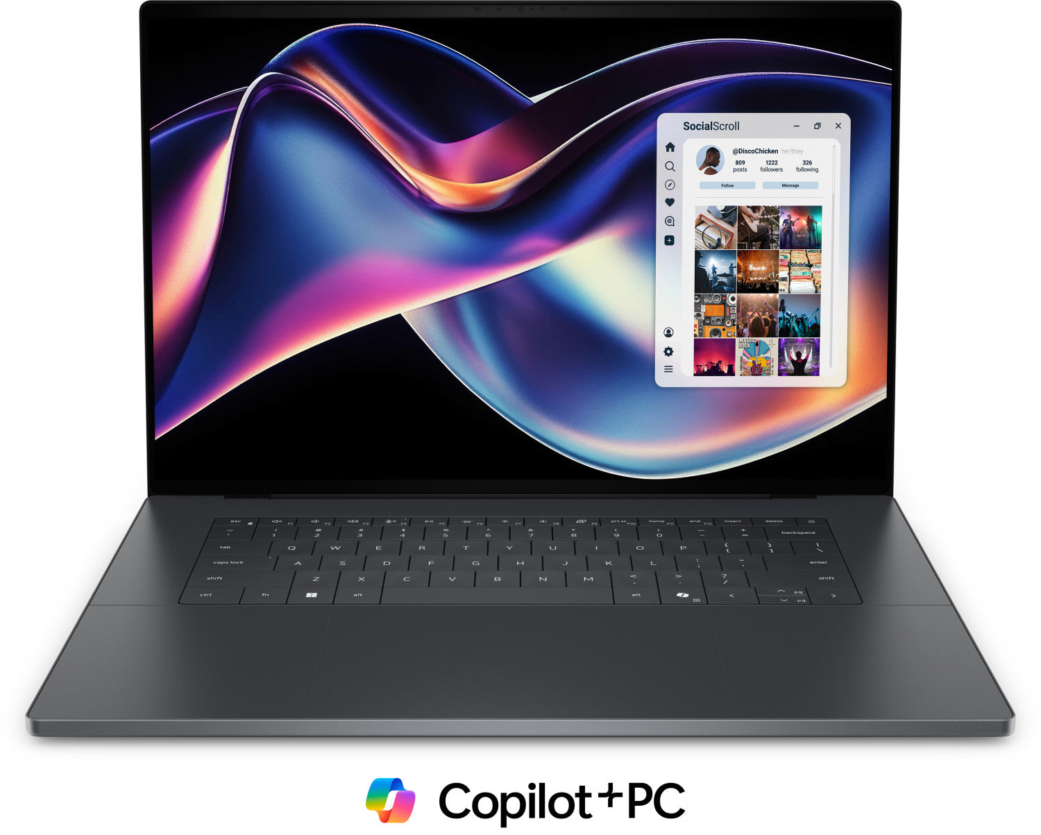 DELL XPS DA16260 Copilot+ PC Intel Core Ultra X7 358H Computer portatile 40,6 cm (16") Touch screen 3.2K 32 GB LPDDR5x-SDRAM 1 TB SSD Wi-Fi 7 (802.11be) Windows 11 Pro Grafite Italiano