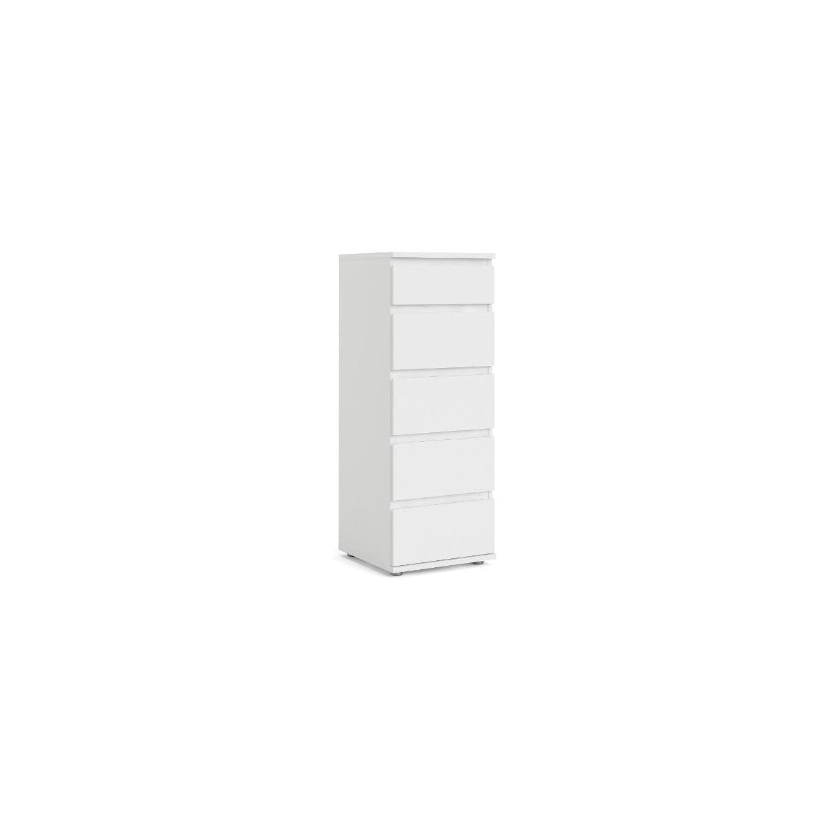 Tvilum Cassettiera Nova 5 Cassetti Bianco 40,2x40x106,6 Cm