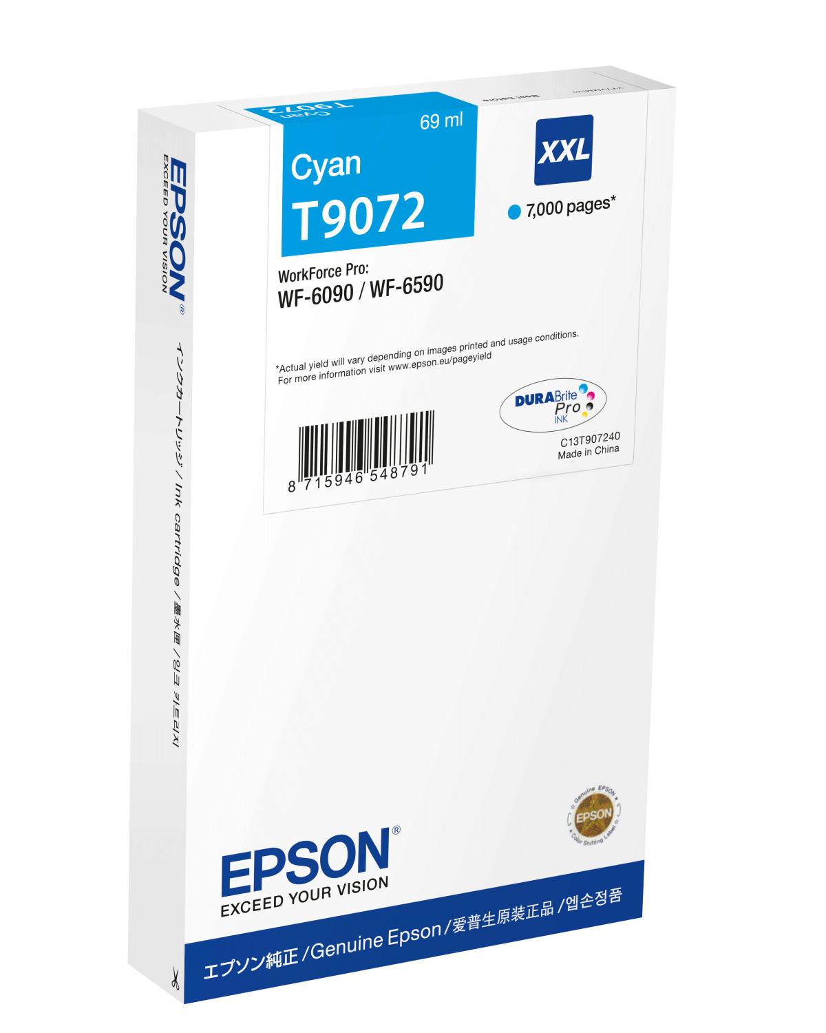 Epson C13T90724N cartuccia d'inchiostro 1 pz Originale Resa extra elevata (super) Ciano