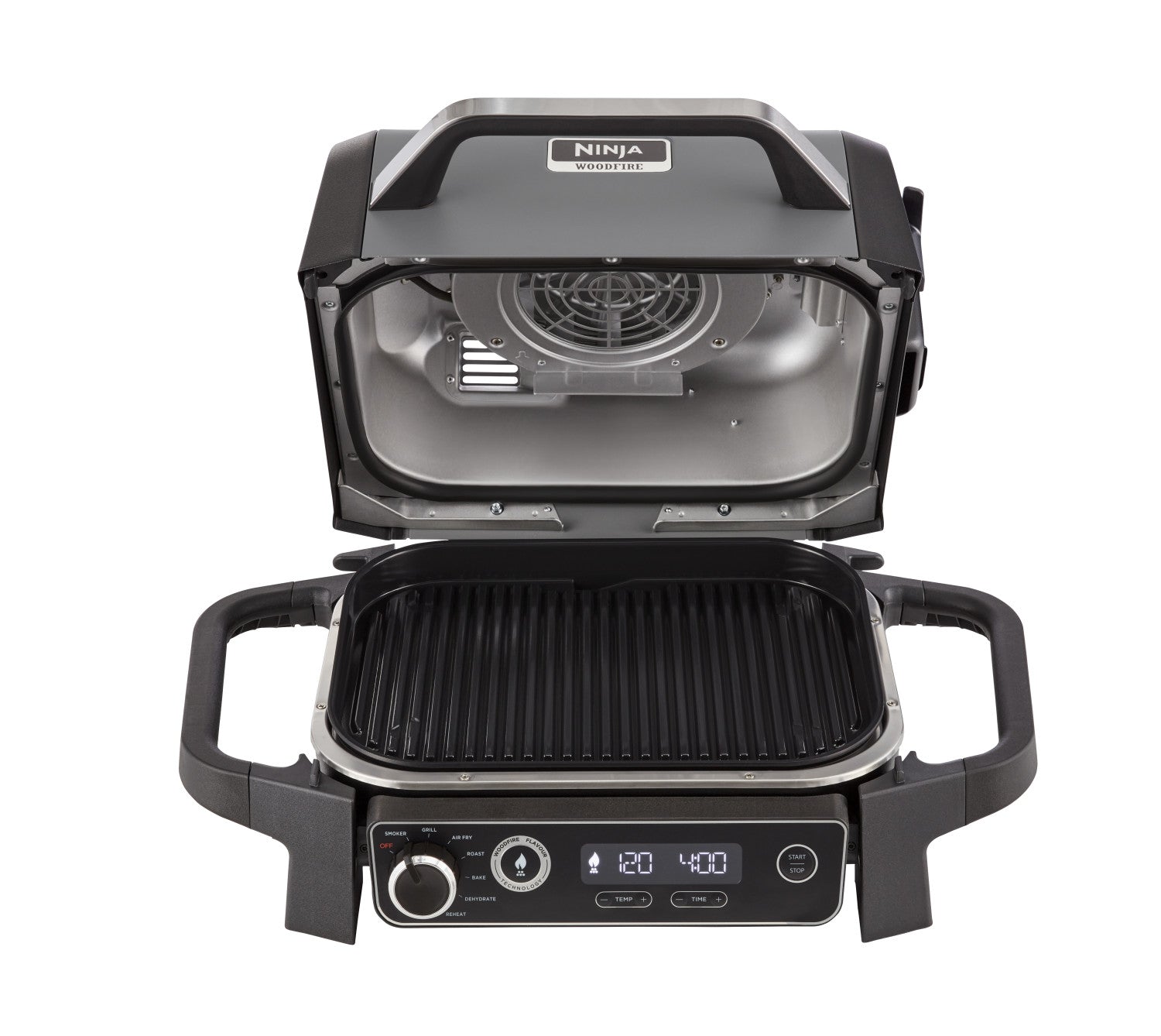 Ninja Woodfire OG701EU Barbecue elettrico con affumicatore integrato Grigio
