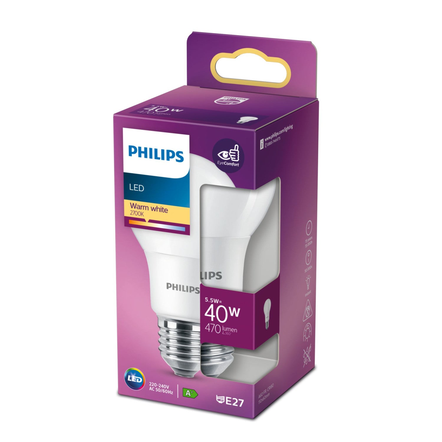 Philips 8718699769604 lampada LED 5,5 W F