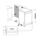 Hotpoint Ariston Lavastoviglie a libera installazione HA2FFC14BX