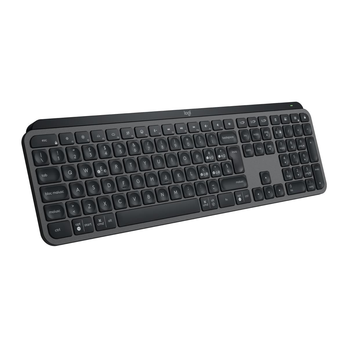 Logitech MX Keys S tastiera RF senza fili Bluetooth QWERTY Italiano Grafite