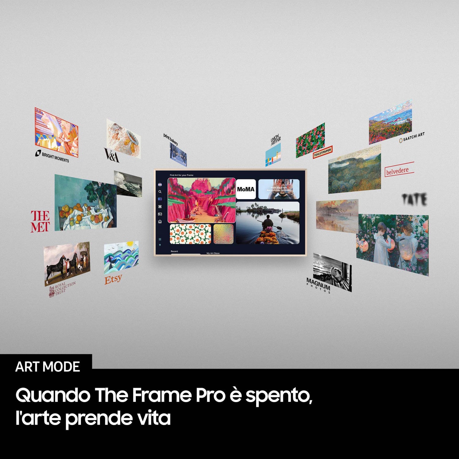 Samsung The Frame AI TV 55" QE55LS03FAUXZT 4K, Processore NQ4 AI Gen2, 4K AI Upscaling, Vision AI Smart TV, 2025 Venduto come Grado B 8806097108832