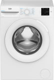 Beko b300 BMWRU3821W: Lavatrice 8kg, Classe A, 1200giri, linea estetica NX, motore inverter, Display Touch, oblò bianco, tecnologia EnergySpin