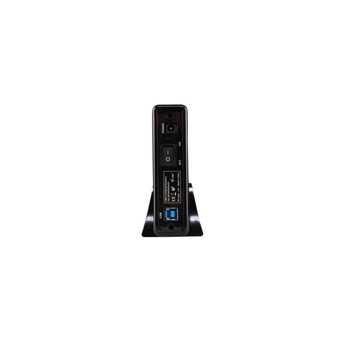 i-tec MYSAFE35U401 contenitore di unità di archiviazione Custodia per Disco Rigido (HDD) Nero, Metallico 3.5"