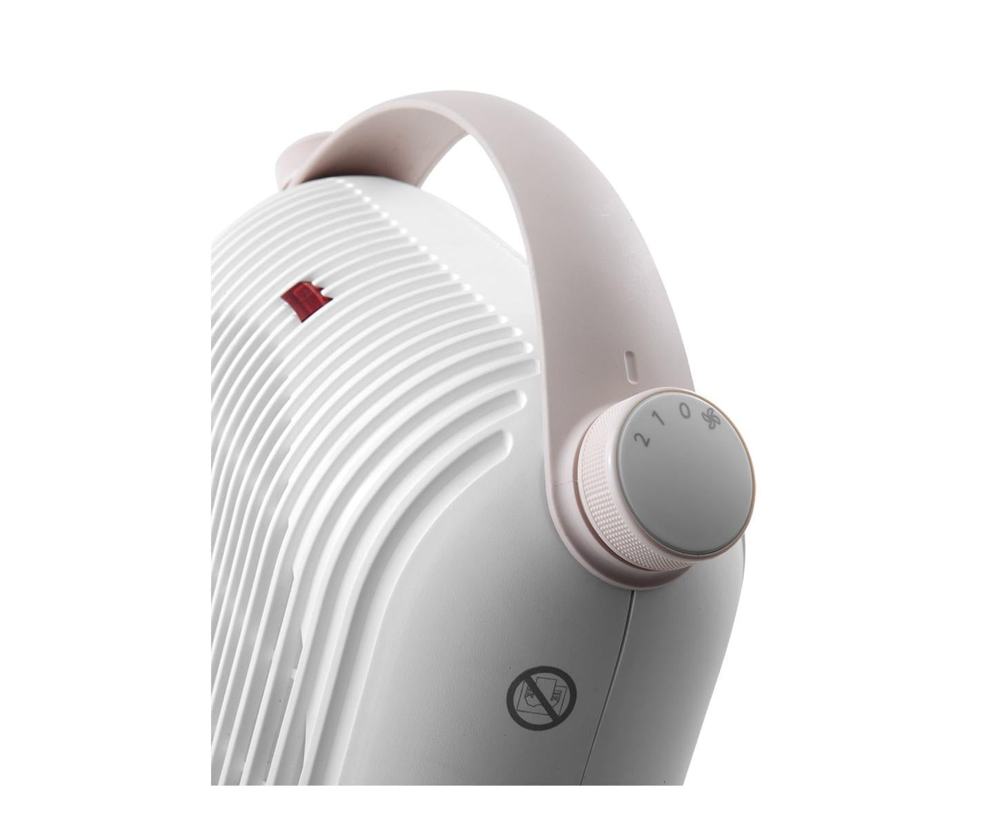 De Longhi Termoventilatore da tavolo a 2 potenze HFS30B24.W Bianco