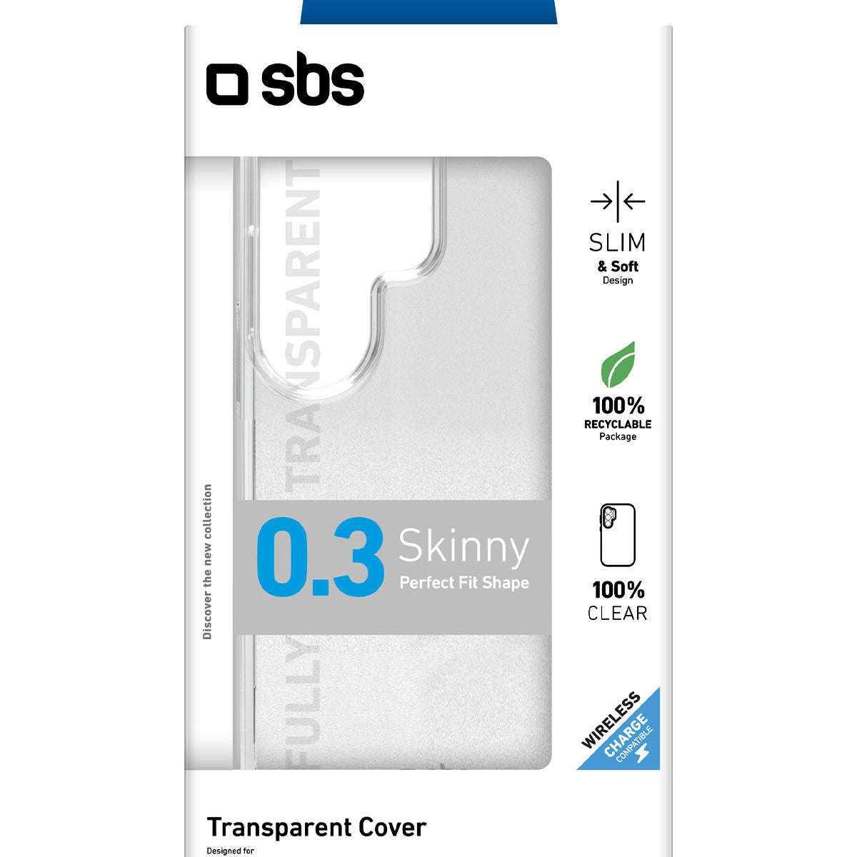 SBS Skinny custodia per cellulare Cover Trasparente