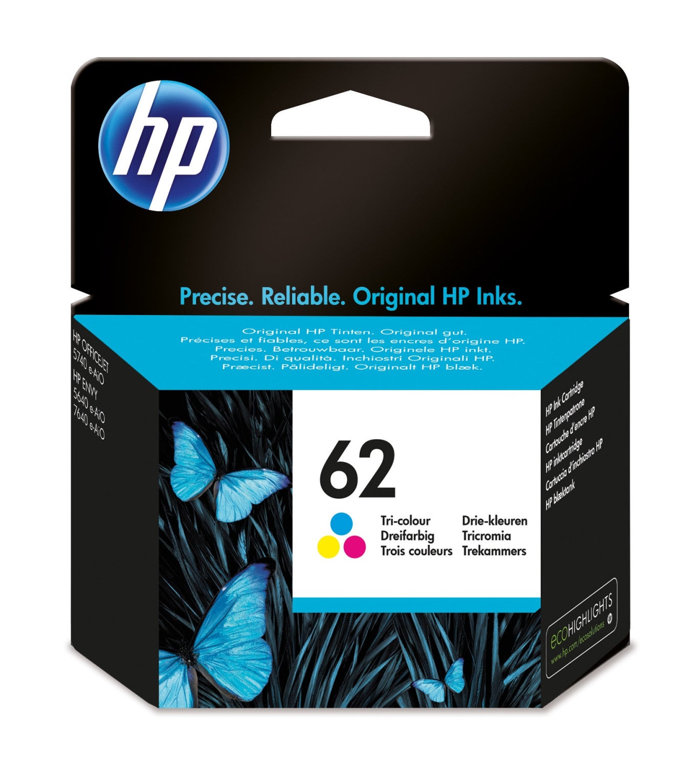 HP C2P06AE 301 Cartuccia Originale Inchiostro Tricromia 62