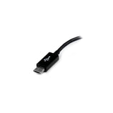 StarTech.com Cavo Adattatore micro USB a USB femmina OTG da viaggio 12cm M/F - Nero