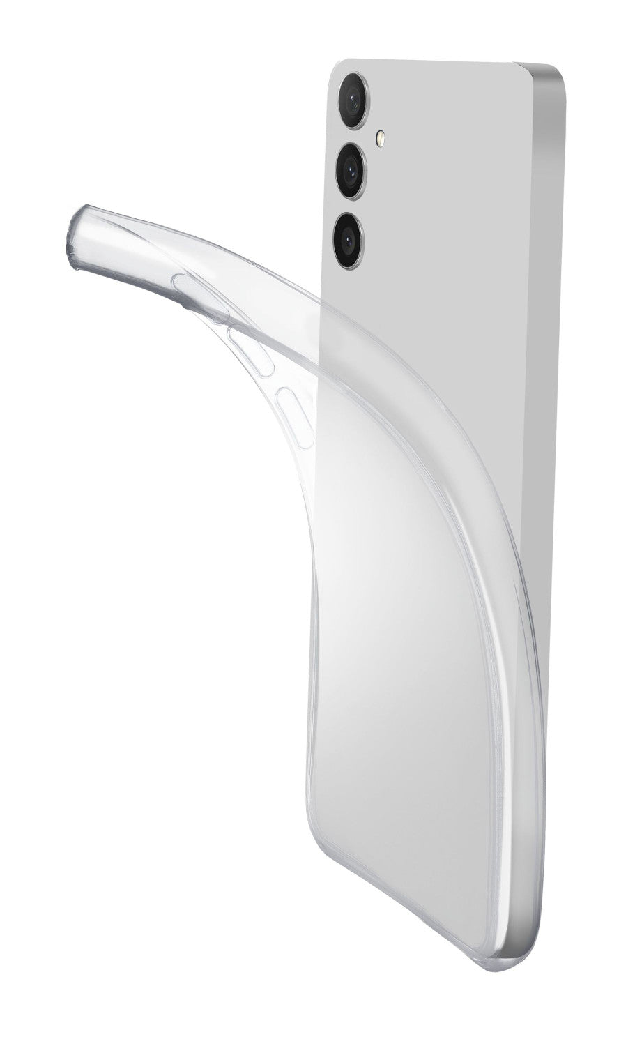 Cellularline Fine - Galaxy A36/A56 Cover in gomma morbida ultra sottile e trasparente