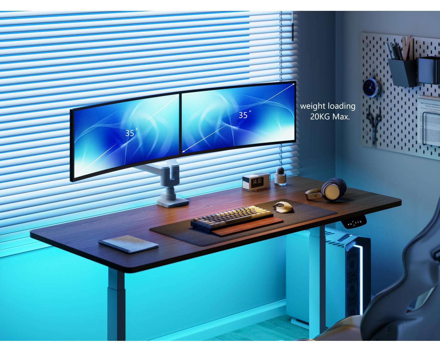 Equip 650183 supporto da tavolo per Tv a schermo piatto 88,9 cm (35") Bianco Scrivania