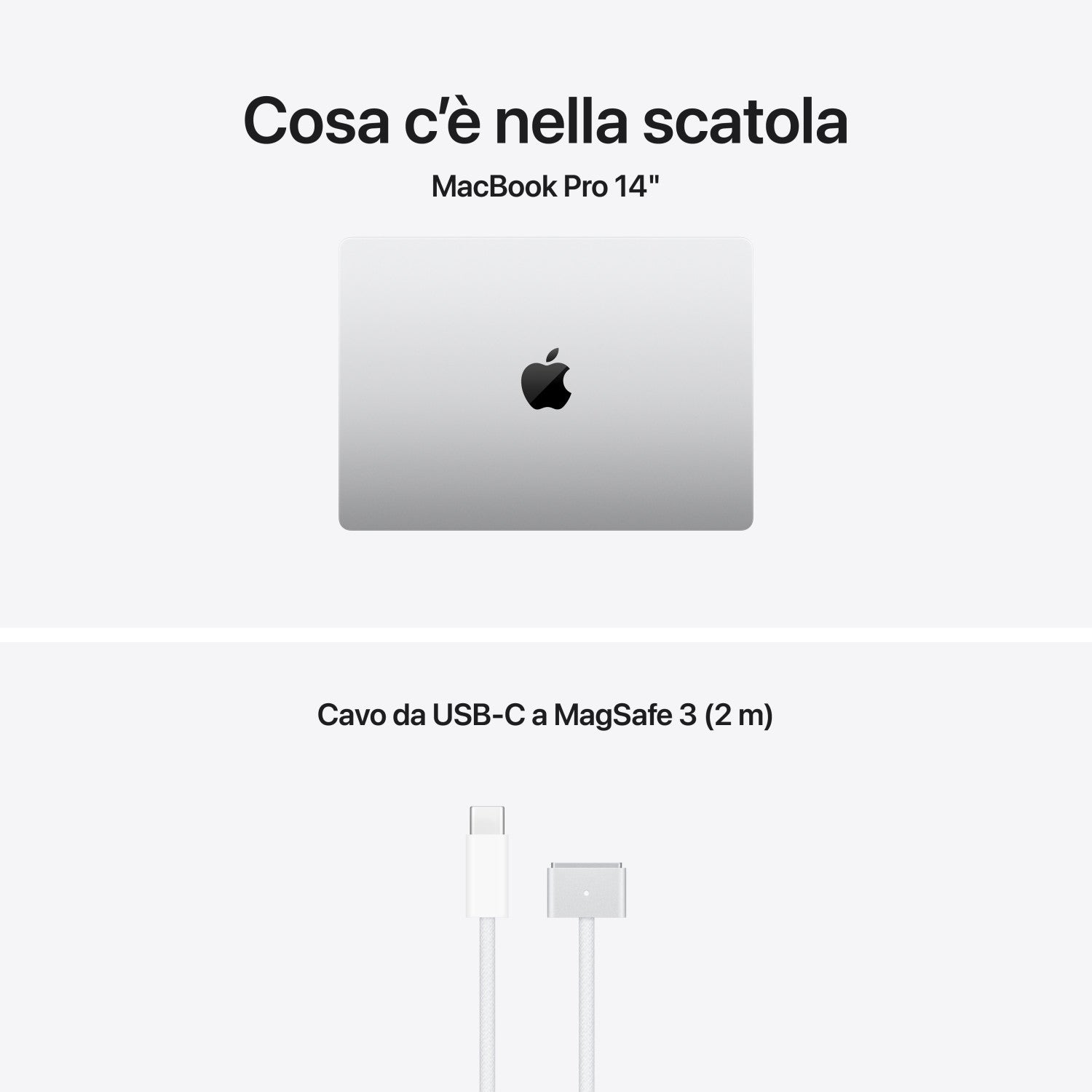 Apple MacBook Pro 14" Chip M5 10 core CPU 10 core GPU, 24GB, 1TB SSD Argento
