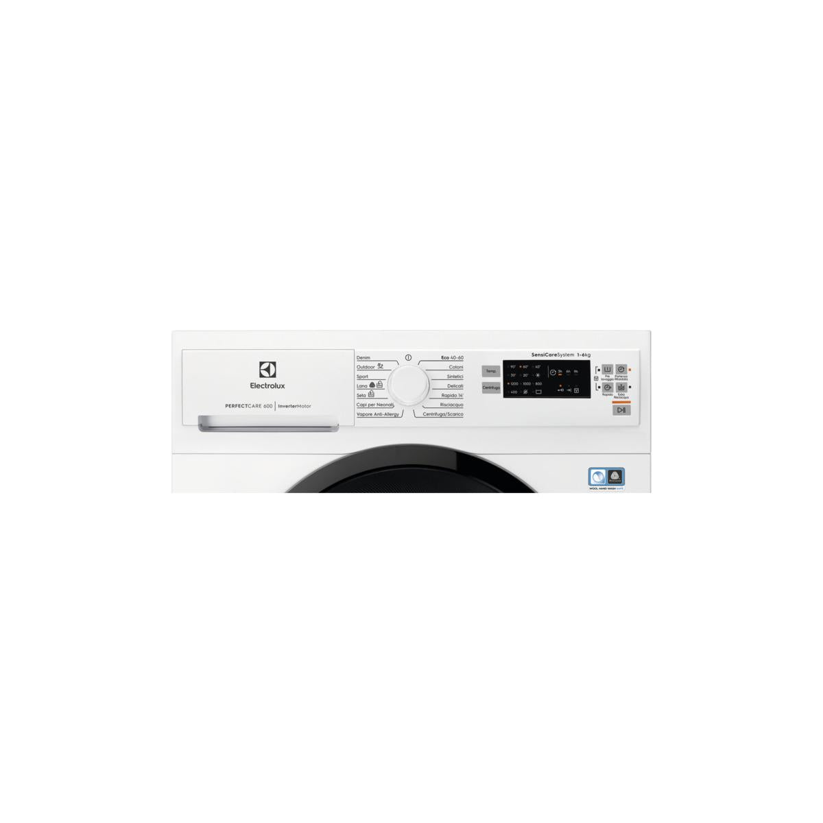 Electrolux SensiCare 600 EW6S526B Lavatrice Caricamento frontale 6 kg 1151 Giri/min Argento Bianco