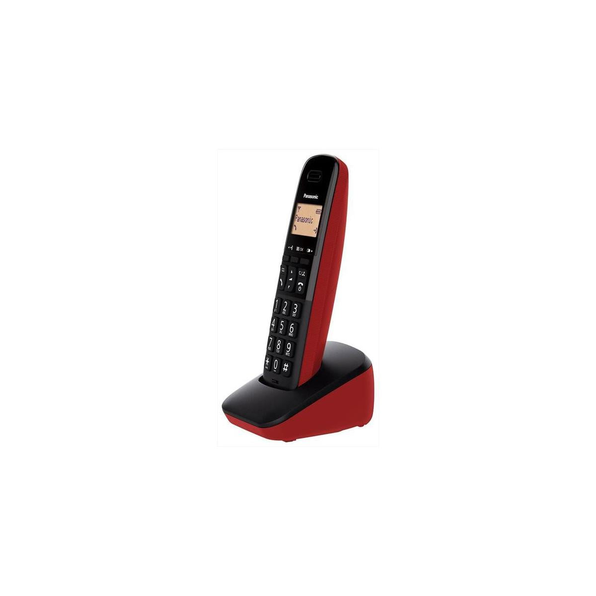 Panasonic KX-TGB610JTR telefono Telefono analogico/DECT Nero, Rosso Identificatore di chiamata