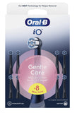 Oral-B iO Series Gentle Care Black, Original Replacement Round Brush Heads, Suitable for Sensitive Gums, 8